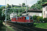 SBB: Stahl Mannesmann unter Plane in in Richtung Süden geführt im August 1998.