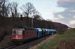 SBB Re 620 009-1  Uzwil  unterwegs mit einem Kiesgüterzug kurz nach dem Sonnenuntergang zwischen Embrach-Rorbas und Pfungen.