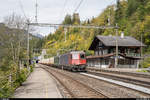 SBB Cargo Re 6/6 11678  Bassersdorf  und eine grüne Re 4/4 II mit UKV-Zug Verzuolo - Basel RB am 12.