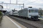 RailAdventure/RADVE.
Überführung Twindexx-WR mit der Re 620 003-4 anlässlich der Bahnhofsdurchfahrt Solothurn-West am 23. März. 2020.
Foto: Walter Ruetsch