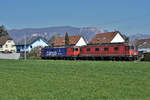 Refit Re 620 029-9 (Re 6/6 11629)  INTERLAKEN  und Re 620 016-6 (Re 6/6 11616)  ILLNAU-EFFRETIKON  als DOPPELPACKET nach Gerlafingen.