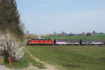 Re 620 056-2  TRAVERS 
als 62153 GLF-RBL
bei Biberist am 27. März 2020.
Foto: Walter Ruetsch