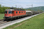 Re 620 054  VILLENEUVE  mit dem Betonelementen-Zug Singen-Burgdorf bei Murgenthal am 24.