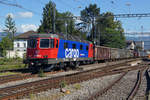 Die nigelnagelneue Refit3 Re 620 072-9  BALERNA  bei der Ankunft beim Stahlwerk Gerlafingen am 25.