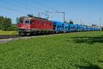 Re 620 052-1  KERZERS  mit Schttgutwagen in Fahrtrichtung Romanshorn am 07.07.2020 in Brglen (TG)