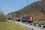 Re 620 024-0 fährt Richtung Bahnhof Tecknau.