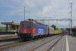 Re 620 022-4 durchfährt den Bahnhof Rupperswil.