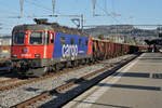 ZUCKERRÜBENKAMPAGNE 2021
Zuckerfabrik Aarberg
Re 620 074-5  MURGENTHAL  mit einem Rübenzug in Yverdon les Bains bereit zur Abfahrt nach Aarberg am 25. Oktober 2021.
Foto: Walter Ruetsch 
