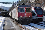 Re 620 023-2  RUPPERSWIL  mit dem Getreidezug im Grenzbahnhof Vallorbe am 9.