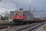 Re 620 032-3 durchfährt am 14.03.2023 den Bahnhof Pratteln.