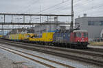 Re 620 078-6 durchfährt am 27.02.2023 den Bahnhof Rupperswil.