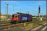 620 019-0 der SBB Cargo rollt am 28.09.2023 durch Basel Bad Bf.