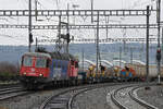 Re 620 076-0 durchfährt am 12.02.2024 den Bahnhof Brugg.