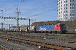 Re 620 012-5 durchfährt am 05.02.2024 den Bahnhof Pratteln.