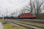 Re 620 077-8 fährt am 11.12.2024 Richtung Bahnhof Rheinfelden.