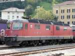 SBB - Prototyp Re 6/6 11602 im Bahnhof von Bellinzonaam 18.09.2008