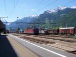 Re 6/6 11678 in Amsteg am 10.06.2004