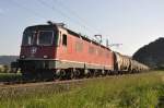 Die Re 6/6 11623  Rupperswil  verlsst Wrenlos am 10.