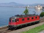 Re 6/6 11636  Vernier-Meyrin  am 27.7.05 in Chillon