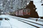 SBB Cargo Re 6/6 und Re 4/4 am 25.01.2003 in Wassen