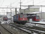 SBB - Re 6/6  620 088-5 im Bahnhof Langenthal am 24.02.2013