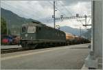 Die grne SBB Re 6/6 11659 in Visp.