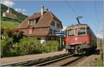 Nicht ganz einfach gestaltete sich die Idee, die markante Kirche von Ligerz und die Bahnhof des Orts auf einem Bild zu zeigen.