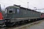 Re 6/6 11663 beim Güterbahnhof in Muttenz.