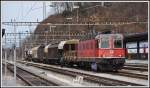 Die bereits etwas angerostete Re 6/6 11629  Interlaken  wartet auf die Weiterfahrt in Ziegelbrücke.