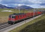 SBB: Kehrichtzug mit der Re 6/6 11623  RAPPERSWIL  zwischen Niederbipp und Wangen an der Aare am 4.