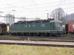 SBB - Re 6/6 11646 abgestellt im Areal des Güterbahnhof Biel am 22.03.2015