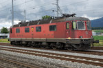 SBB: Defekte Re 6/6 11628  Konolfingen  mit Reparatur Etikette versehen.