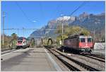 RE4865 aus Wil mit 511 023 trifft in Landquart ein.