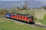 Refit Re 620 029-9 (Re 6/6 11629)  INTERLAKEN  und Re 620 016-6 (Re 6/6 11616)  ILLNAU-EFFRETIKON  als DOPPELPACKET nach Gerlafingen.