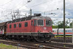 Re 620 016-6 durchfährt den badischen Bahnhof. Die Aufnahme stammt vom 19.06.2020.