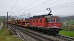 Auch Re 620 028-1  Konolfingen  war auf dem Weg in den Tessin, aufgenommen am 07.11.2020 bei Zeihen AG.