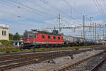 Re 620 017-4 durchfährt den Bahnhof Pratteln.