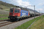 Re 620 060-4  Tavannes   bei Cressier unterwegs am 15.