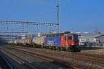 Re 620 013-3 durchfährt den Bahnhof Rupperswil.