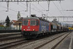 Re 620 009-1 durchfährt am 26.01.2023 den Bahnhof Rupperswil.