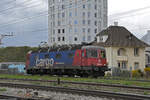 Re 620 008-3 durchfährt am 31.03.2023 solo den Bahnhof Pratteln.