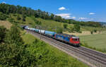 Re 620 083 mit einem Getreidezug am 07.06.2023 bei Villnachern.