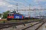 Re 620 032-3 durchfährt am 08.06.2023 den Bahnhof Pratteln.