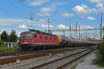 Re 620 066-1 durchfährt am 01.09.2023 den Bahnhof Pratteln.