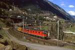 SBB Re6/6 11654 + Re4/4 11358, Wassen, 26.03.2007.