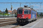 Re 620 087-7 durchfährt am 12.08.2024 solo den Bahnhof Rupperswil.