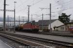 Re 6/6 11685 *Sulgen* mit KeWaZu 79048 nach Basel..
Buchs SG 12.11.08 