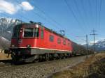 Re 6/6 11622 mit GZ bei Bilten am 16.03.2009