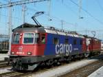 SBB - Lok Re 6/6 620 051-3 + Re 4/4 als Lokzug im Bahnhof Pfffikon am 07.09.2009