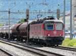 SBB - Re 6/6  11676 unterwegs in Sion am 10.05.2010